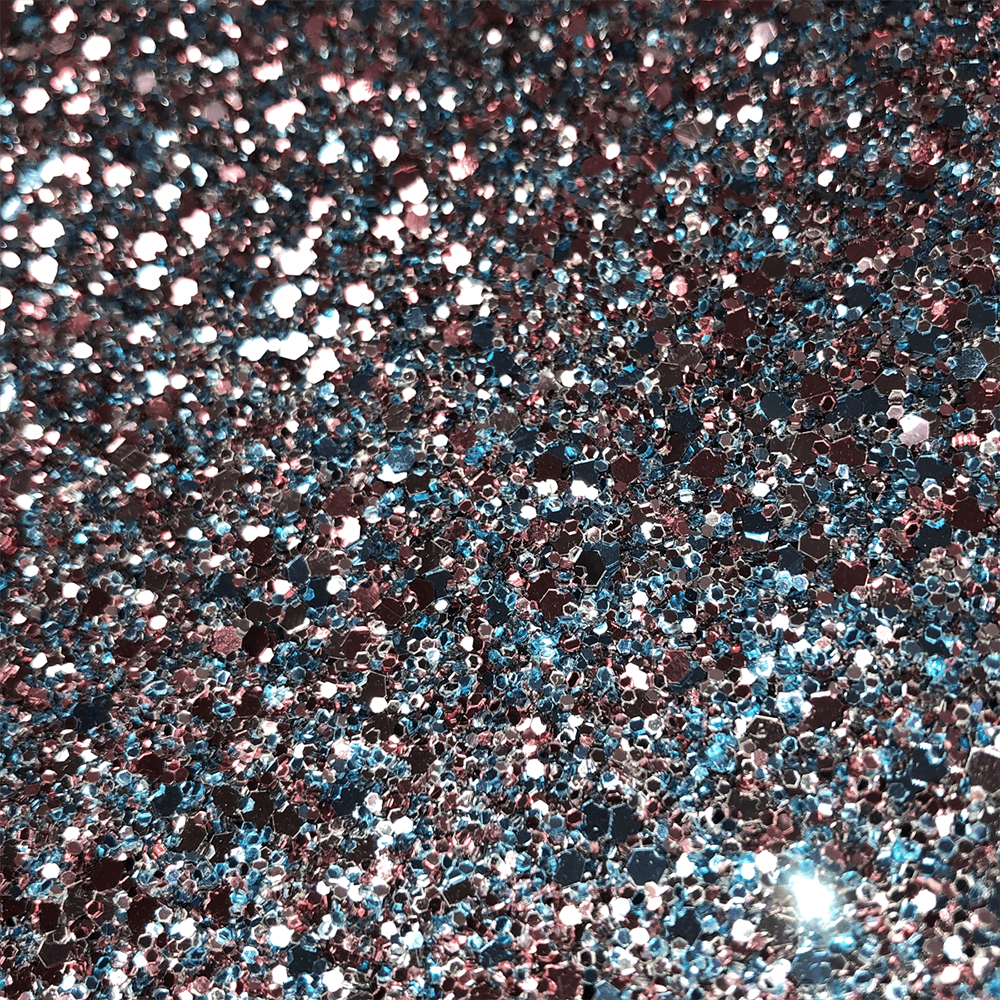 Hollywood Glamour Sequin Blue and Pink Metallic Glitter - Designer Wallcoverings and Fabrics
