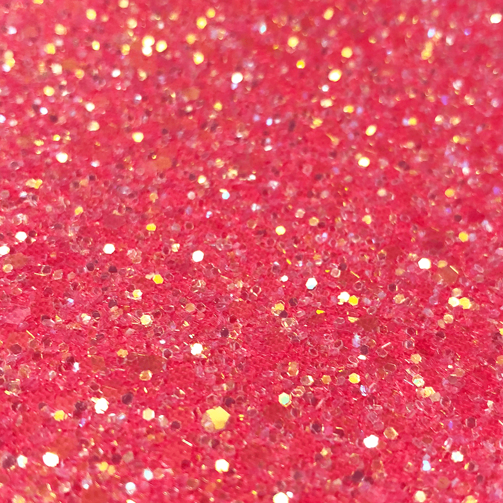 Hollywood Glamour Sequin Coral Pink Glitter - Designer Wallcoverings and Fabrics