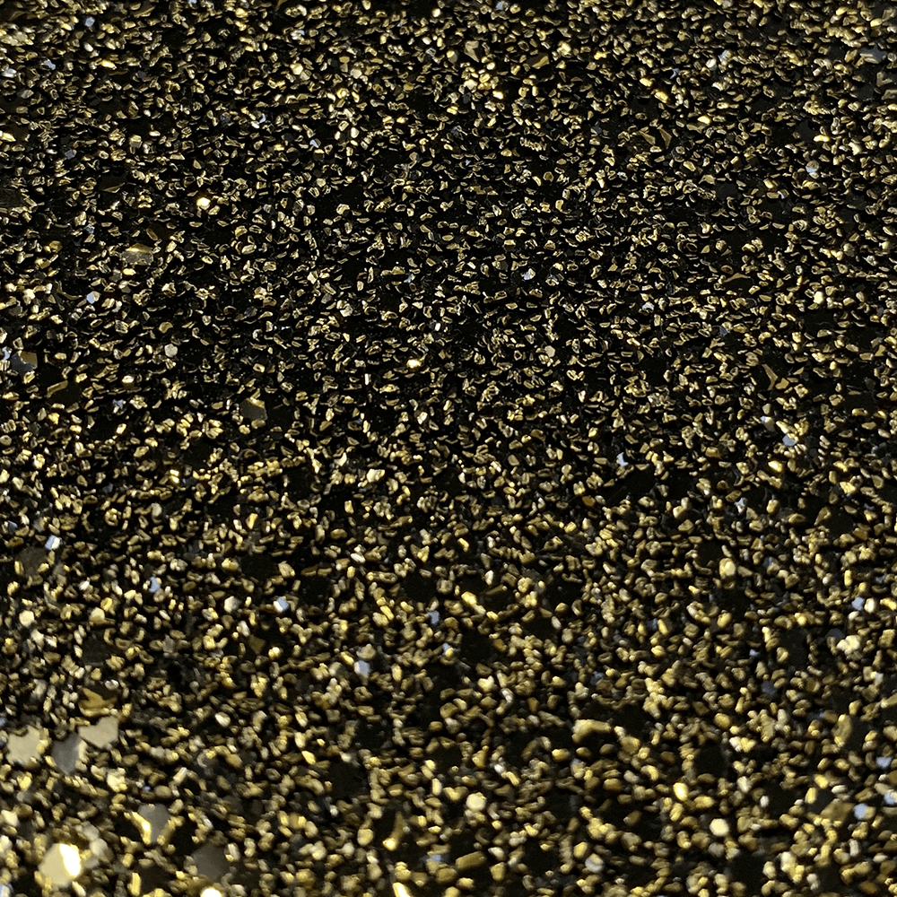 Hollywood Glamour Premium Gold and Black Metallic Glitter - Designer Wallcoverings and Fabrics
