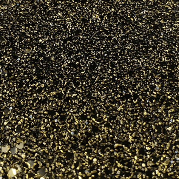 Hollywood Glamour Premium Gold and Black Metallic Glitter - Designer Wallcoverings and Fabrics