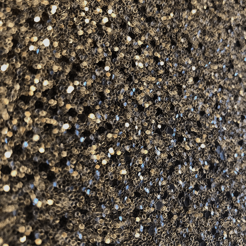 Hollywood Glamour Sequin Black and Clear Glitter - Designer Wallcoverings and Fabrics