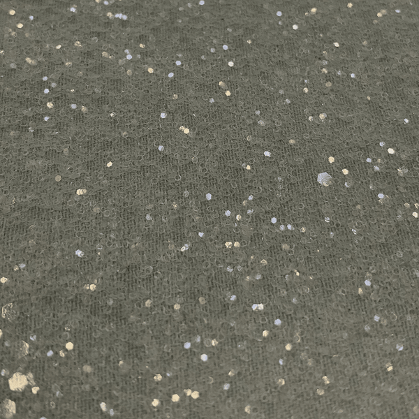 Hollywood Glamour Sequin Clear Grey Glitter - Designer Wallcoverings and Fabrics