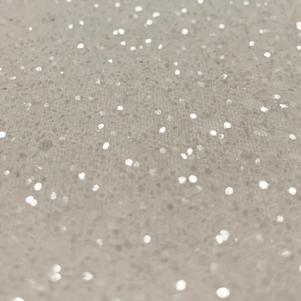 Hollywood Glamour Sequin White and Clear Glitter - Designer Wallcoverings and Fabrics