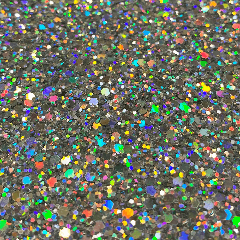 Hollywood Glamour Sequin Silver Rainbow Metallic Glitter - Designer Wallcoverings and Fabrics