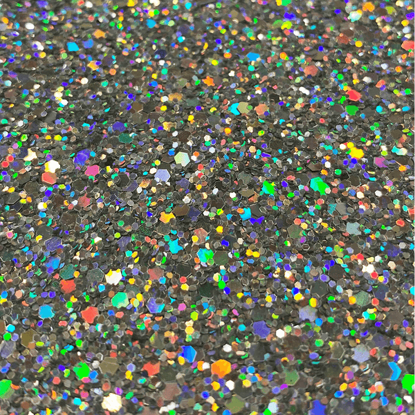Hollywood Glamour Sequin Silver Rainbow Metallic Glitter - Designer Wallcoverings and Fabrics