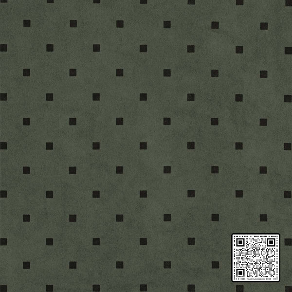 EPOQ CHECK SUEDE LEATHER GREEN BLACK GREEN UPHOLSTERY available exclusively at Designer Wallcoverings