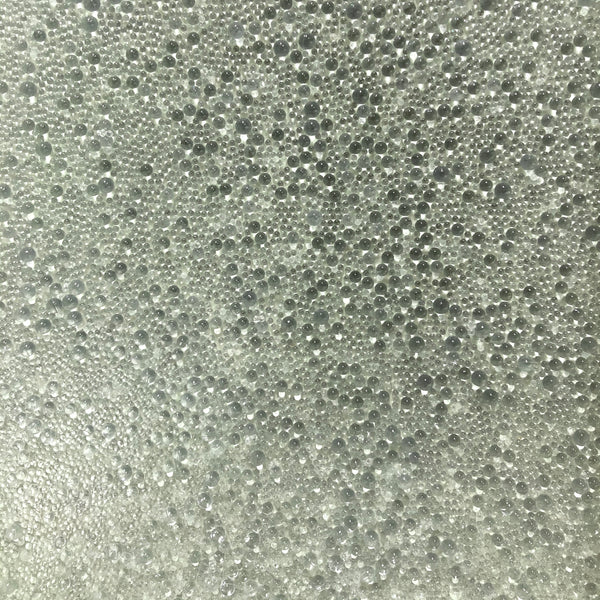 Gleaming Glambeads Mint Metallic Glass Bead Wallcovering