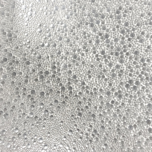 Gleaming Glambeads White and Silver Metallic Glass Bead Wallcovering