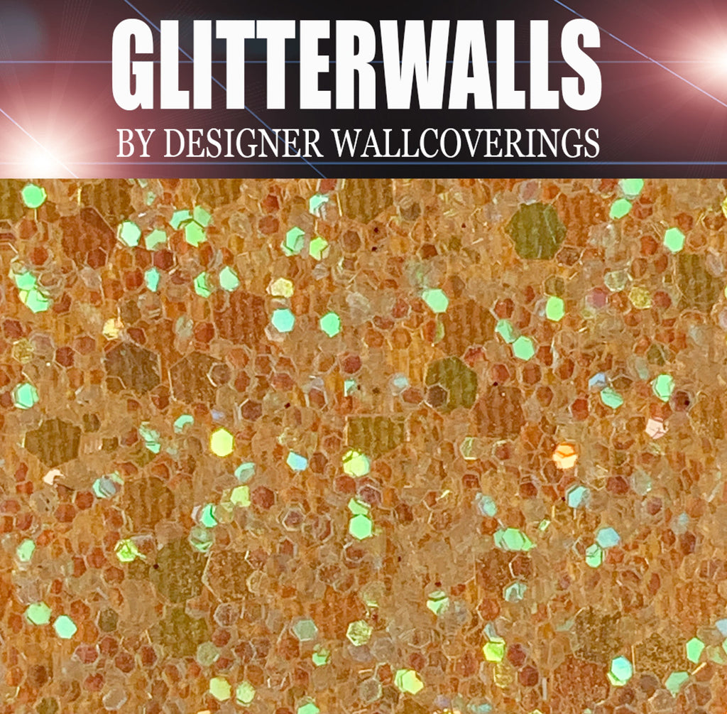 Hollywood Glamour Sequin - Golden Iris | Glitter Walls