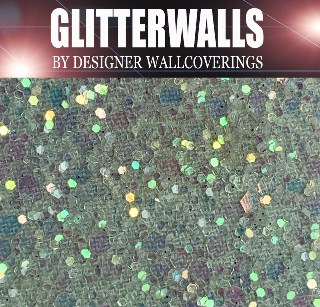 Hollywood Glamour Sequin - Grey Iris | Glitter Walls