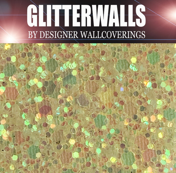 Hollywood Glamour Sequin - Lemon Iris | Glitter Walls