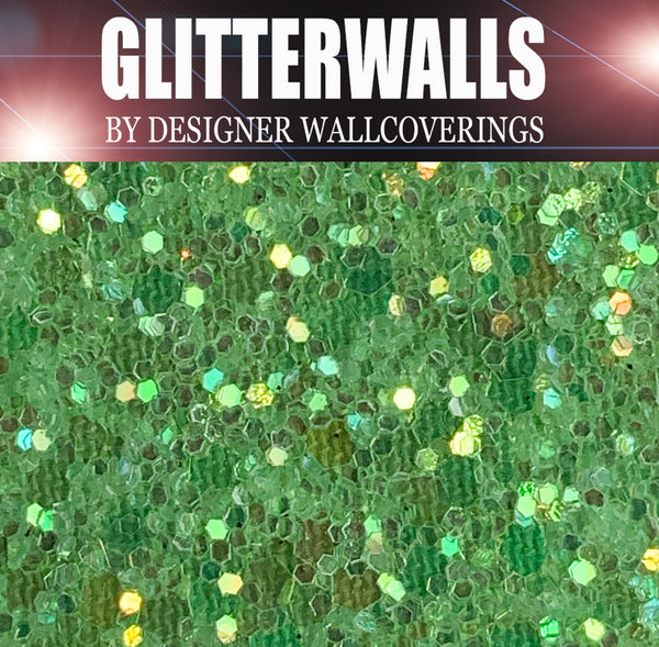 Hollywood Glamour Sequin - Lime Iris | Glitter Walls