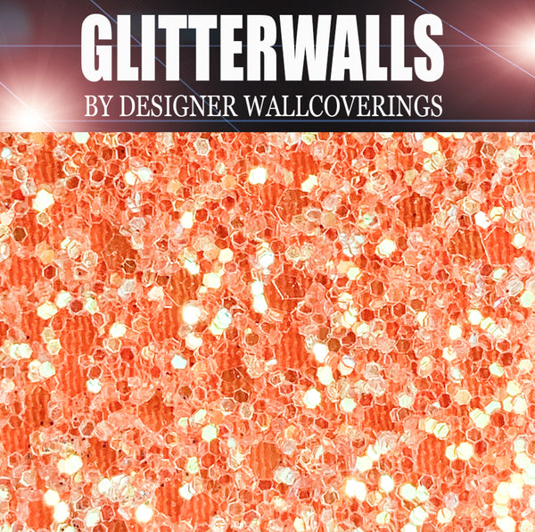 Hollywood Glamour Sequin - Orange Iris | Glitter Walls