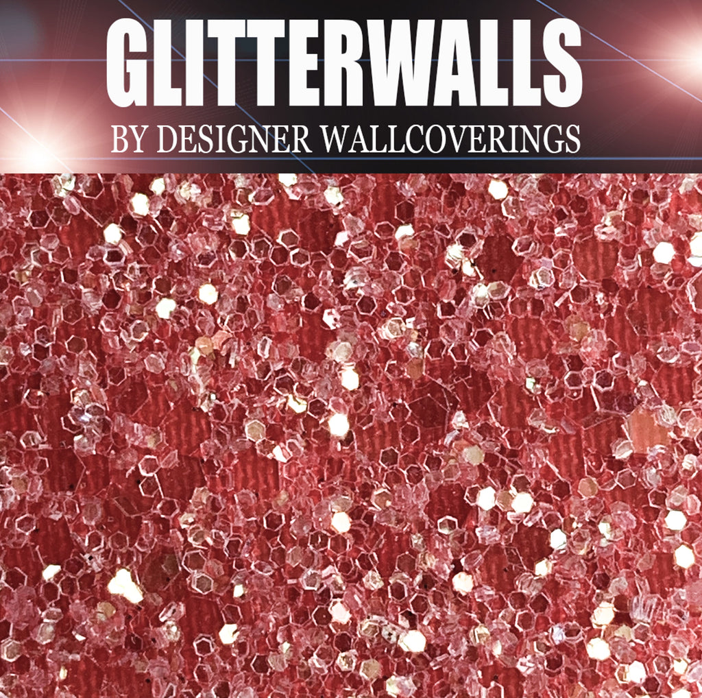 Hollywood Glamour Sequin - Red Iris | Glitter Walls