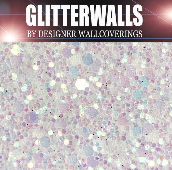 Hollywood Glamour Sequin - White Iris | Glitter Walls