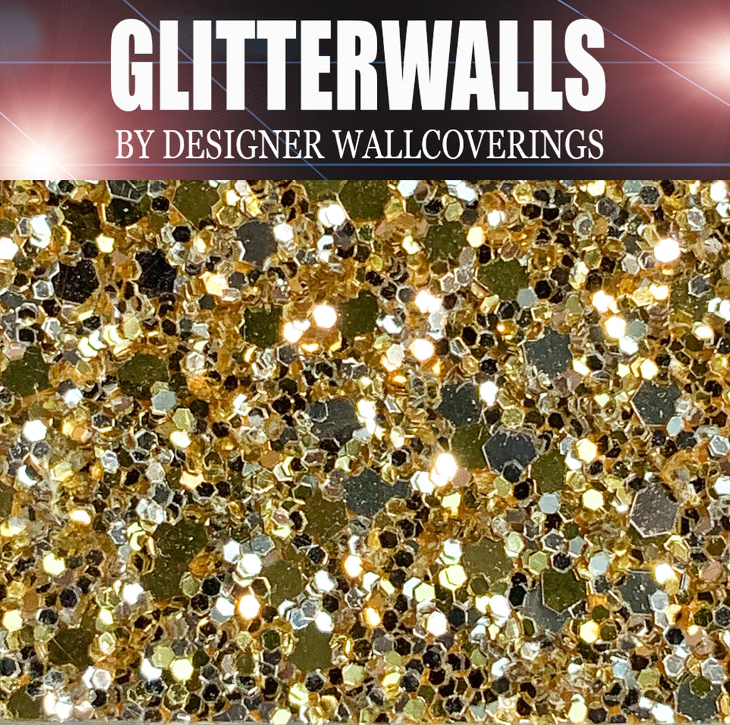 Hollywood Glamour Sequin - Gold/Silver | Glitter Walls