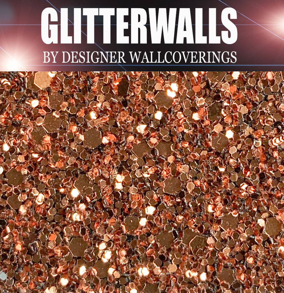 Hollywood Glamour Sequin - Copper | Glitter Walls