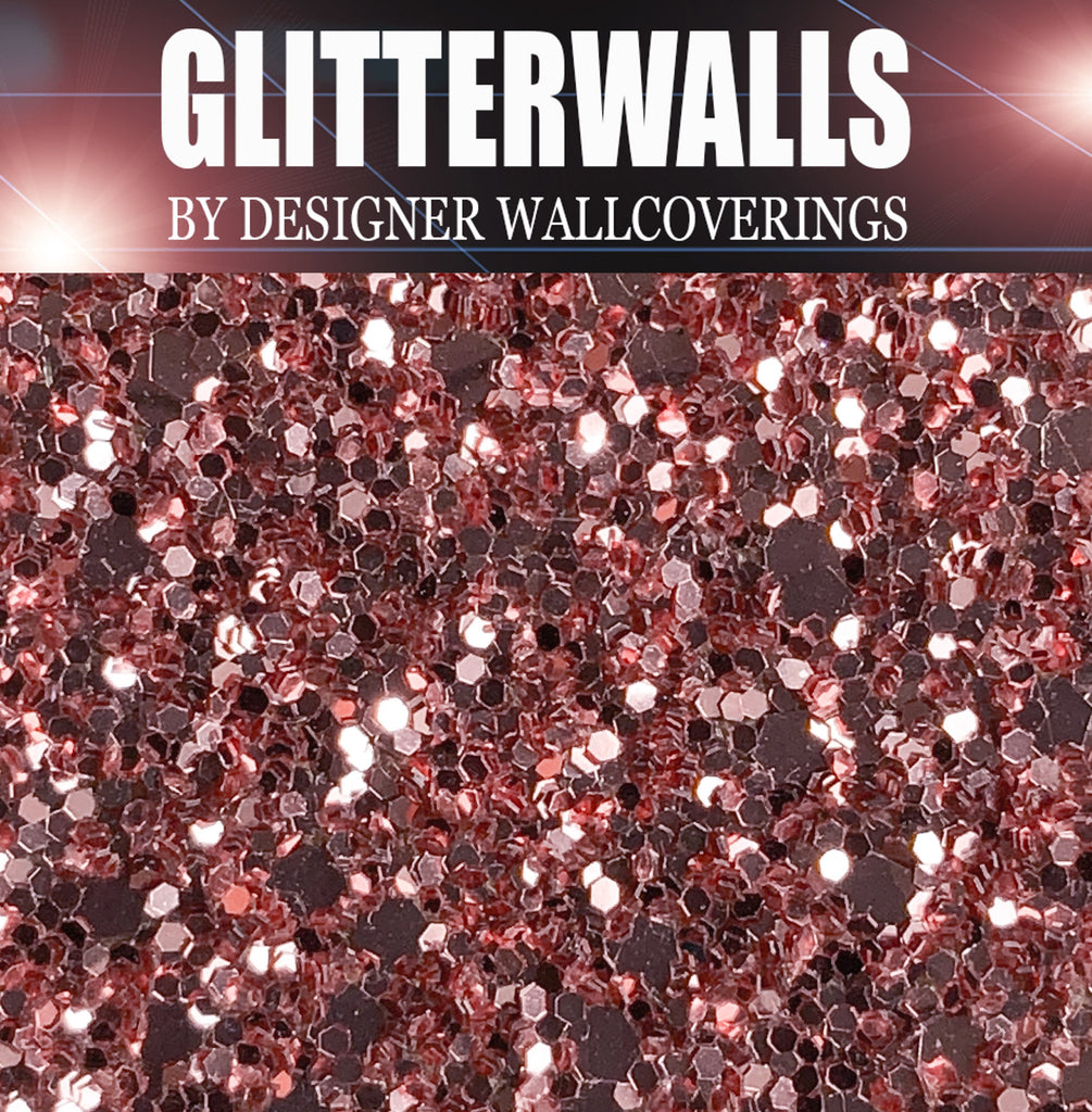 Hollywood Glamour Sequin - Rose Gold | Glitter Walls