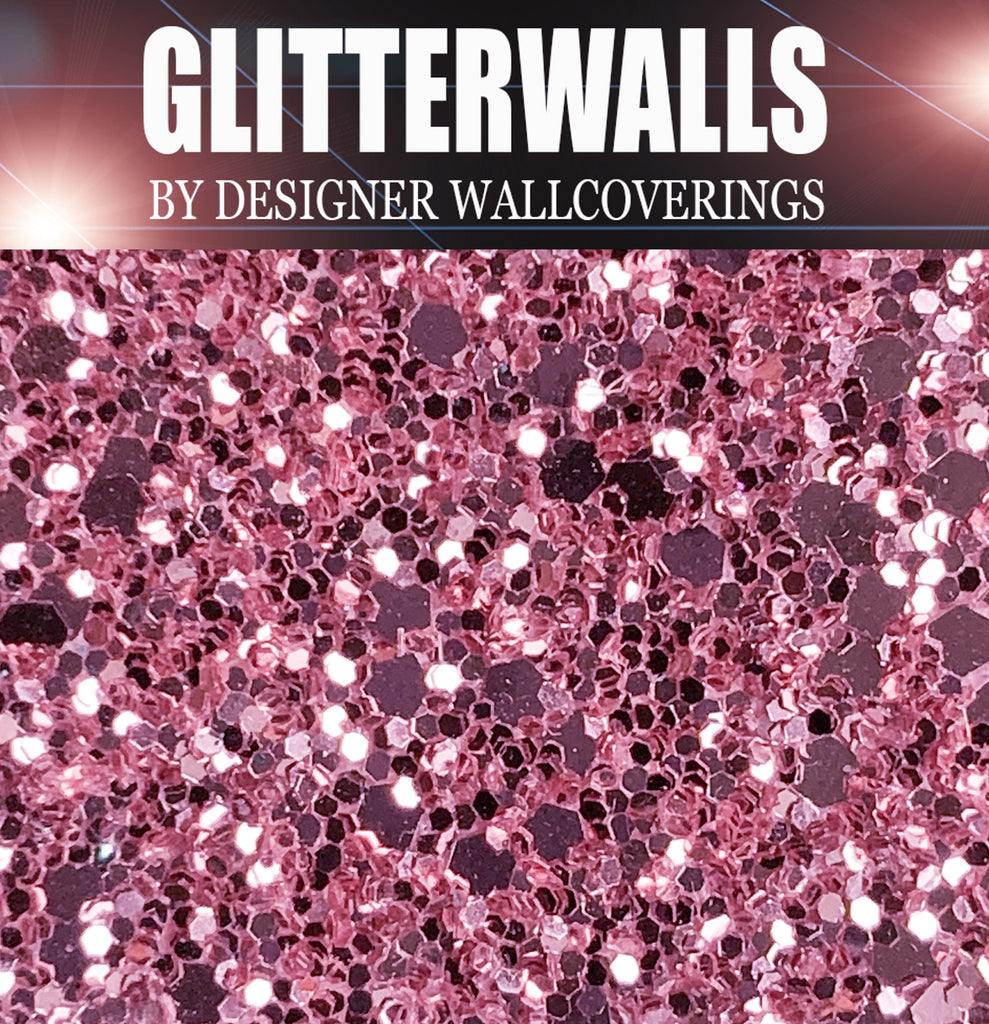 Hollywood Glamour Sequin - Salmon Pink | Glitter Walls