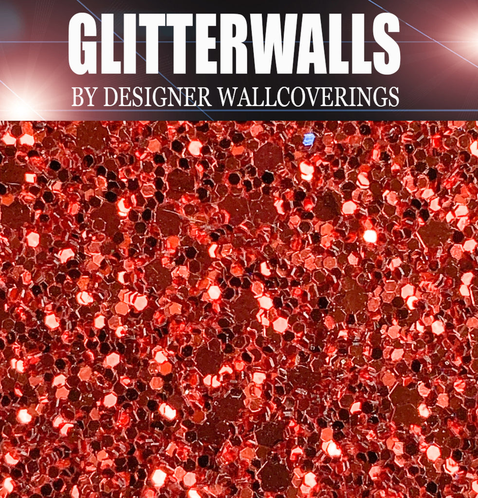 Hollywood Glamour Sequin - Red | Glitter Walls