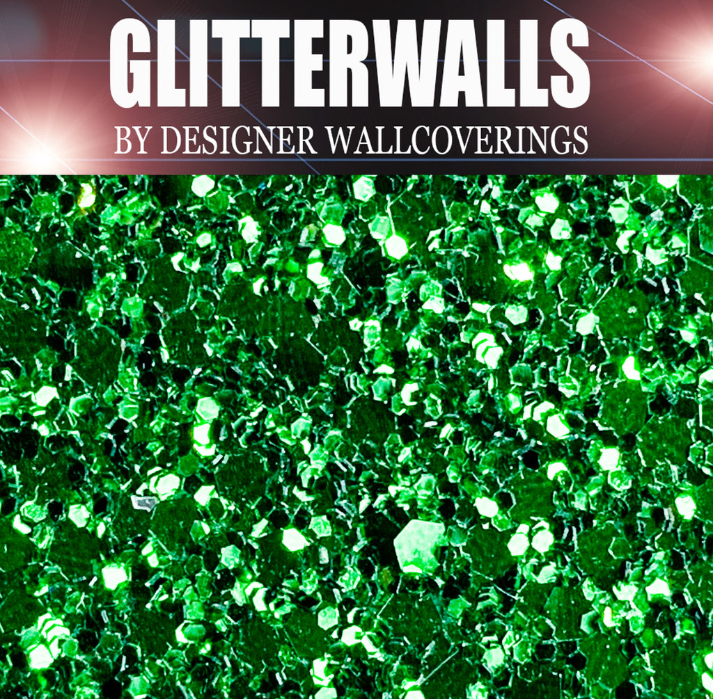 Hollywood Glamour Sequin - Green | Glitter Walls