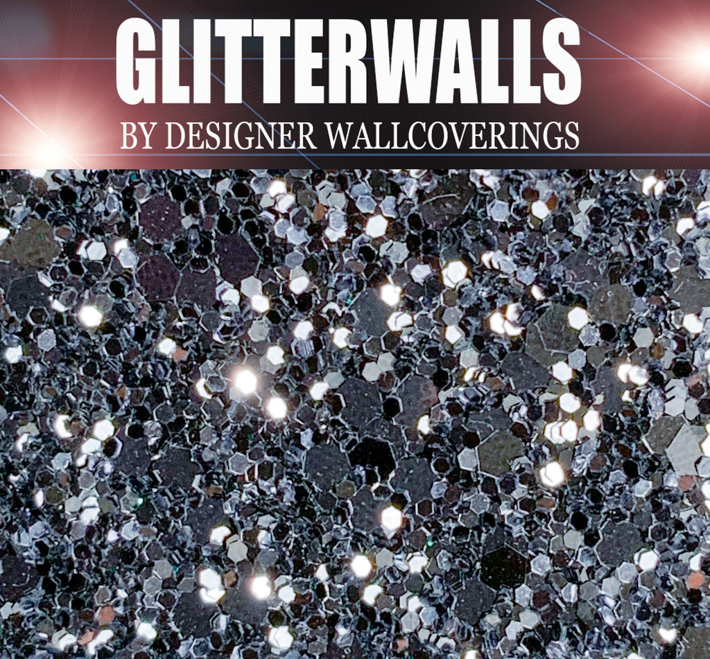 Hollywood Glamour Sequin - Gunmetal | Glitter Walls