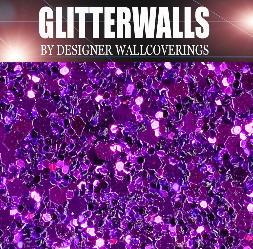 Hollywood Glamour Sequin - Purple | Glitter Walls