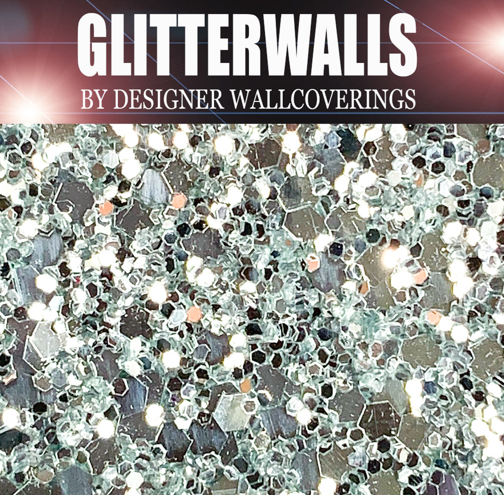 Hollywood Glamour Sequin - Silver | Glitter Walls