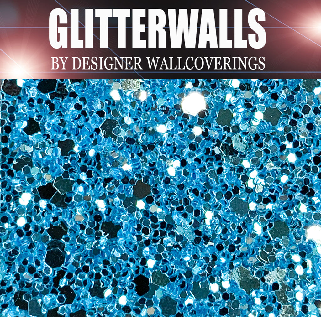 Hollywood Glamour Sequin - Sky Blue | Glitter Walls
