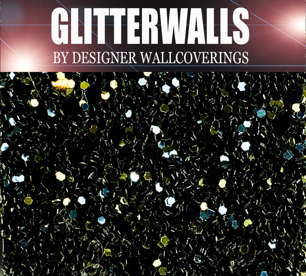 Hollywood Glamour Sequin - Khaki/Navy | Glitter Walls