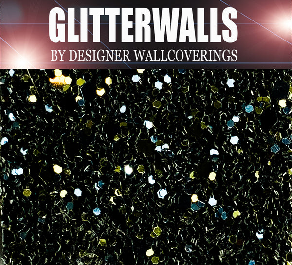 Hollywood Glamour Sequin - Khaki/Navy | Glitter Walls