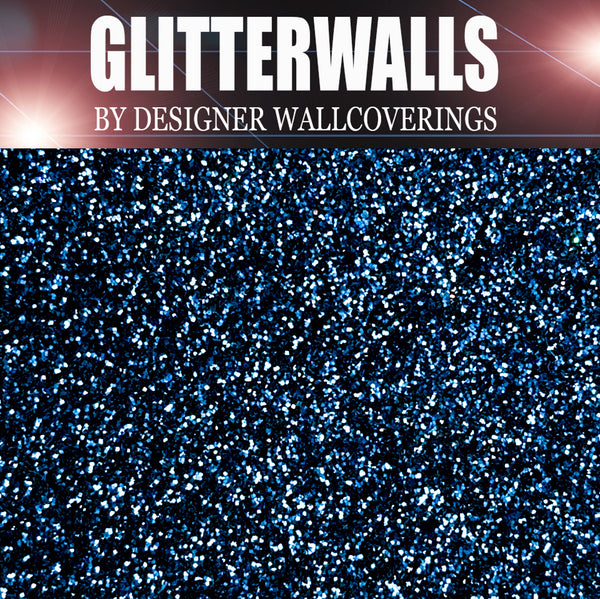 Hollywood Glamour Glitter Wallpaper - Midnight Blue | Glitter Walls