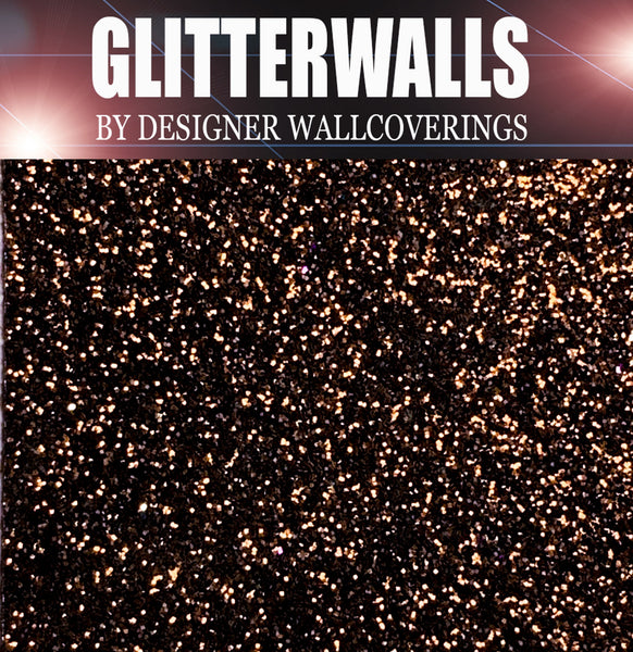 Hollywood Glamour Glitter Wallpaper - Bronze | Glitter Walls