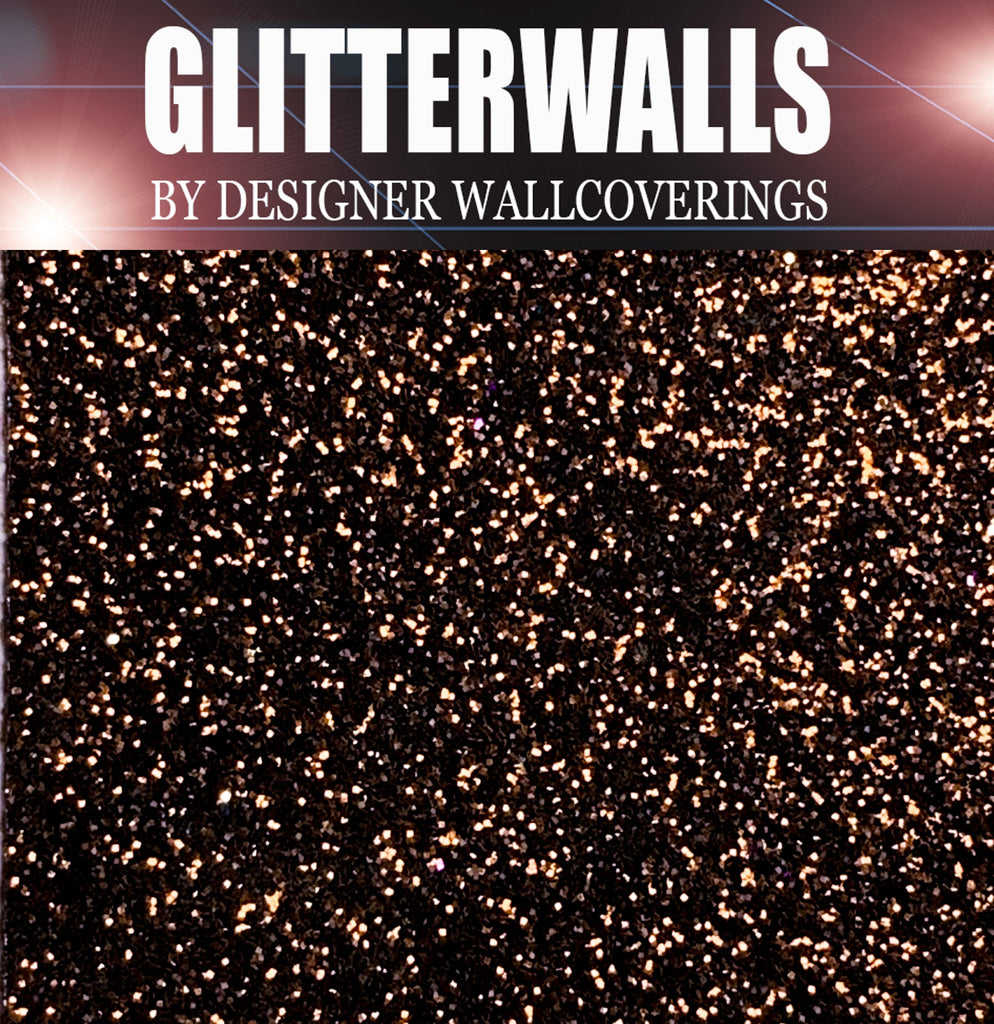 Hollywood Glamour Glitter Wallpaper - Bronze | Glitter Walls