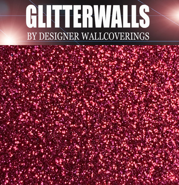Hollywood Glamour Glitter Wallpaper - Burgundy | Glitter Walls