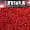 Hollywood Glamour Glitter Wallpaper - Red | Glitter Walls