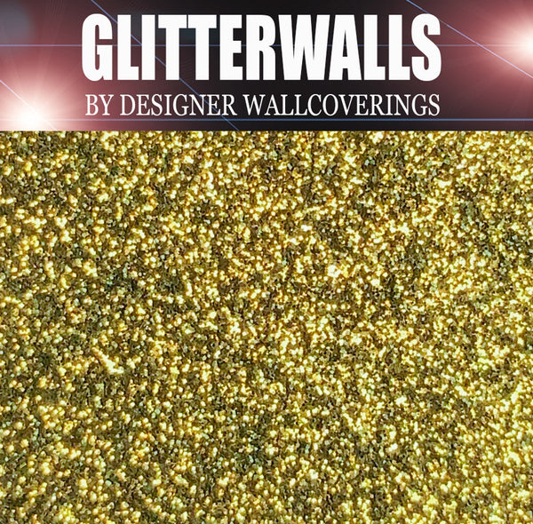 Hollywood Glamour Glitter Wallpaper - Gold | Glitter Walls