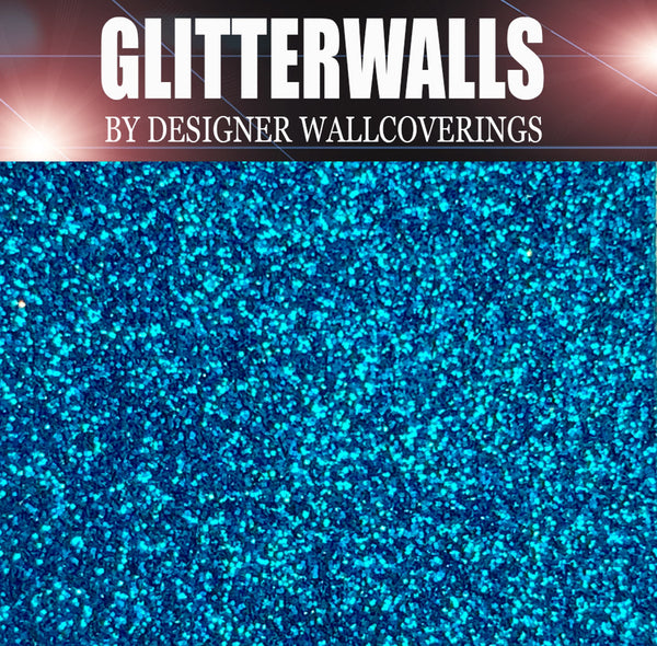 Hollywood Glamour Glitter Wallpaper - Royal Blue | Glitter Walls