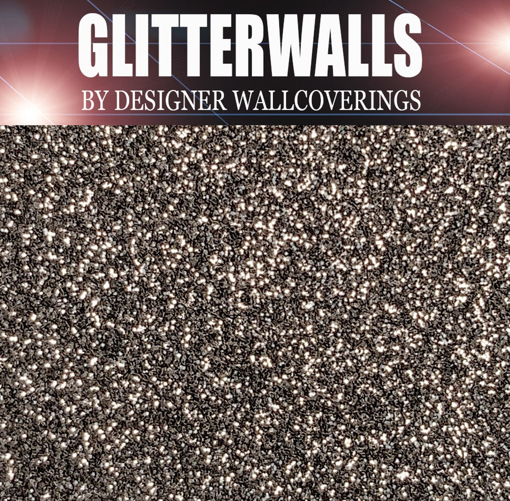Hollywood Glamour Glitter Wallpaper - Gunmetal | Glitter Walls