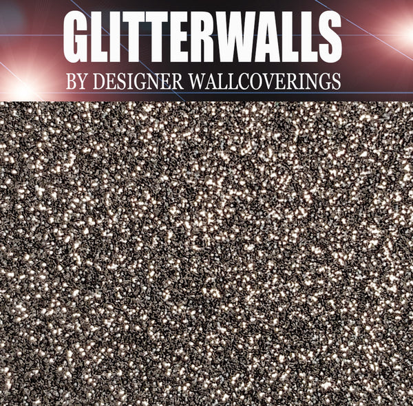 Hollywood Glamour Glitter Wallpaper - Gunmetal | Glitter Walls