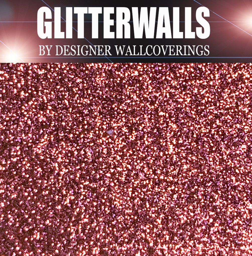 Hollywood Glamour Glitter Wallpaper - Dusty Rose | Glitter Walls