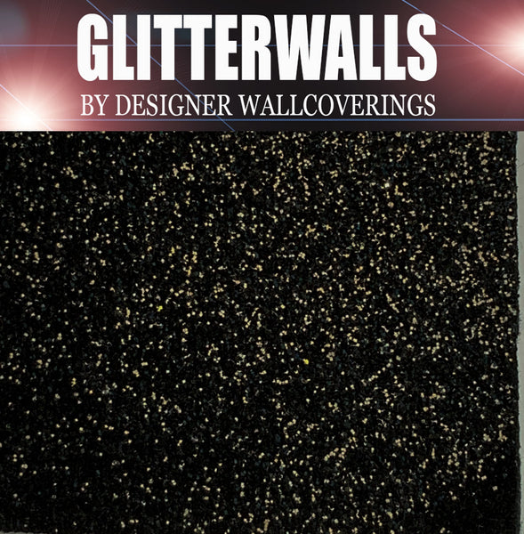 Hollywood Glamour Glitter Wallpaper - Black | Glitter Walls