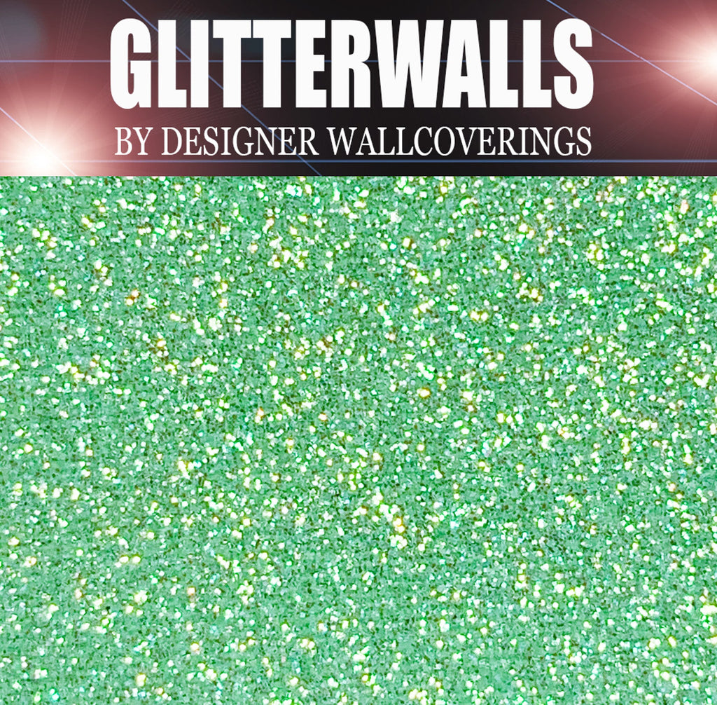 Hollywood Glamour Glitter Wallpaper - Lime Iris | Glitter Walls