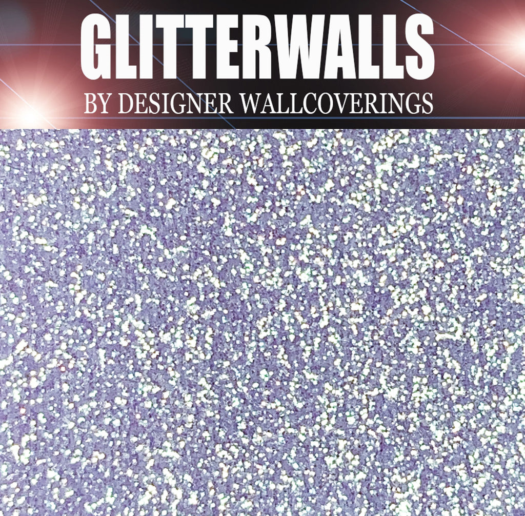 Hollywood Glamour Glitter Wallpaper - Lavendar Iris | Glitter Walls