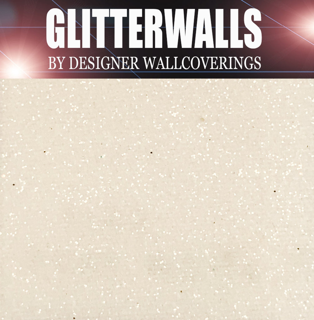 Hollywood Glamour Glitter Wallpaper - Pure White | Glitter Walls