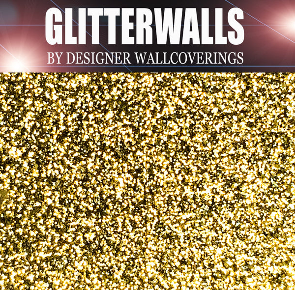 Hollywood Glamour Glitter Wallpaper - Gold/Silver | Glitter Walls