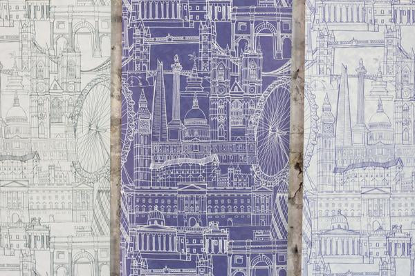 London Skyline Wallpaper - Designer Wallcoverings and Fabrics
