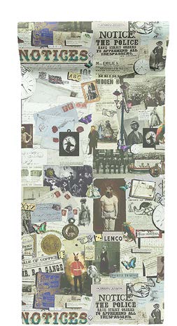 Steampunk Notice Board Wallcovering | Graduate Collection