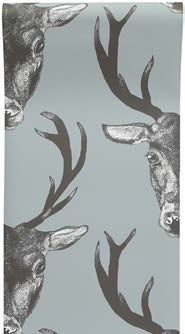 Stag Grande Grey Wallcovering | Graduate Collection