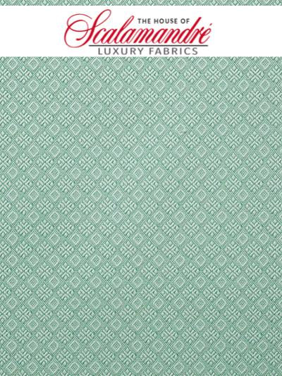 COLIBRI - MENTHE - FABRIC - H00560-002 at Designer Wallcoverings and Fabrics, Your online resource since 2007